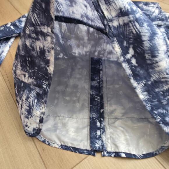 The North Face Flyweight Blue/White Windbreaker Running Jacket Women Sz S - Picture 11 of 16